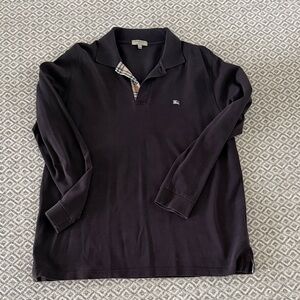 Burberry brown Polo Shirt with Check Collar